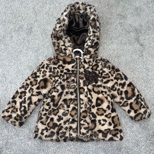 Girls Cheetah Fur Jacket - Girls Jacket - Winter Jacket - Cheetah Jacket - Fur